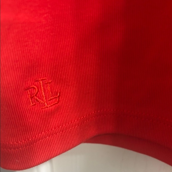 NWOT Ralph Lauren Red Fitted Short Sleeve T-Shirt - Picture 4 of 5